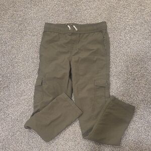 Kids Olive Cargo Pants